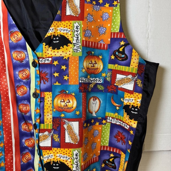 111 Main Colorful Halloween Vest - Picture 2 of 8